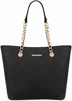 Montana West Handbags for Women Chain Shoulder Vegan Leather Tote Bag Top Handle Handbag