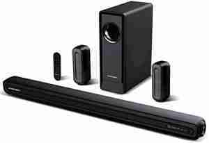5.1 CH Surround Sound Bar with Dolby Audio, Sound Bars for TV, Wireless Subwoofer & Rear Speaker, Dolby Digital Plus, Bluetooth 5.0, Surround Sound System for Home Theater, 4K & HD TVs| HDMI & Optical