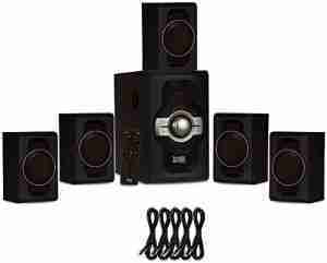 Acoustic Audio AA5240 Home Theater 5.1 Bluetooth Speaker System with USB and 5 Extension Cables