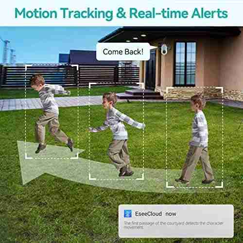 Noonkey 2K/3MP Light Bulb Security Camera, 360° Degree Panoramic,Alexa E27 Light Socket Camera for Outdoor, Wireless WiFi Home IP Camera with Motion Tracking Alarm, Color Night Vision,Two-Way Talk - Image 4