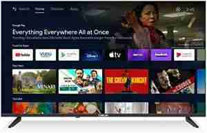 Caixun TV 40 inch 1080p FHD Smart Android TV with Chromecast Built-in, HDMI, USB (HDMI Cable Included - EC40V2FA)