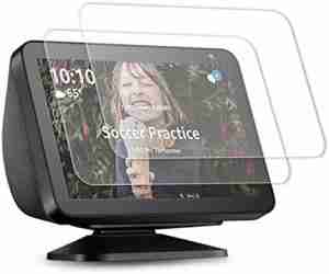 2 Pack | Screen Protector for Echo Show 8 (1st Gen and 2nd Gen) | Anti-Scratch 9H Tempered Glass | Amazon Alexa Echo Show Accessories | Transparent